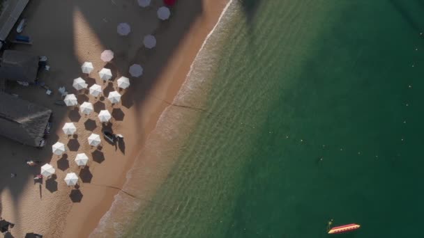 Bella Vista Sulla Spiaggia Vista Aerea Sul Mare Spiaggia Acapulco — Video Stock