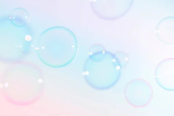 Krásné Lesklé Barevné Mýdlové Bubliny Pozadí — Stock fotografie