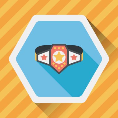 Uzun Gölge, eps10 ile Şampiyonluk kemeri düz simgesi