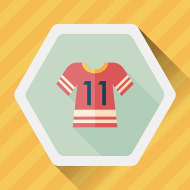 Uzun Gölge, eps10 ile spor formaları düz simgesi