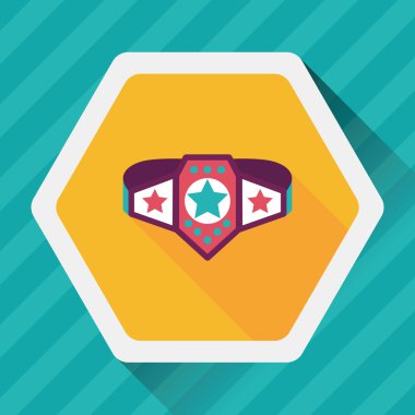 Uzun Gölge, eps10 ile Şampiyonluk kemeri düz simgesi