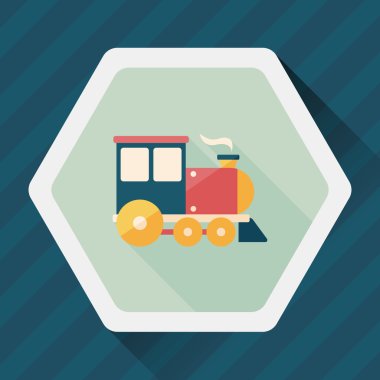 Uzun Gölge, eps10 ile ulaşım tren yassı simgesi