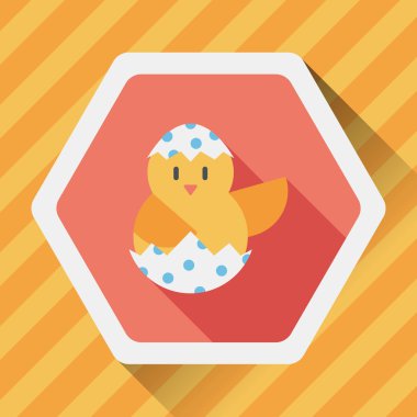 Uzun Gölge, eps10 Paskalya yortusu yumurta düz simgesiyle