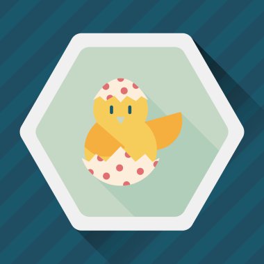 Uzun Gölge, eps10 Paskalya yortusu yumurta düz simgesiyle