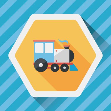 Uzun Gölge, eps10 ile ulaşım tren yassı simgesi