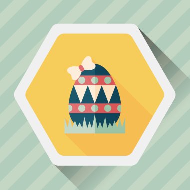 Uzun Gölge, eps10 Paskalya yortusu yumurta düz simgesiyle