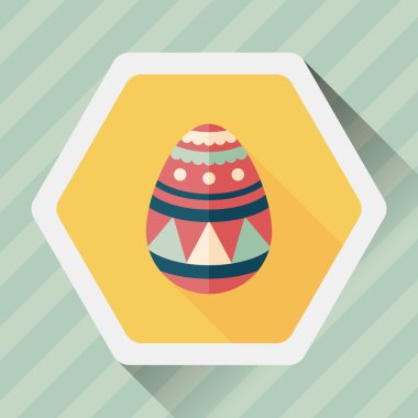 Uzun Gölge, eps10 Paskalya yortusu yumurta düz simgesiyle