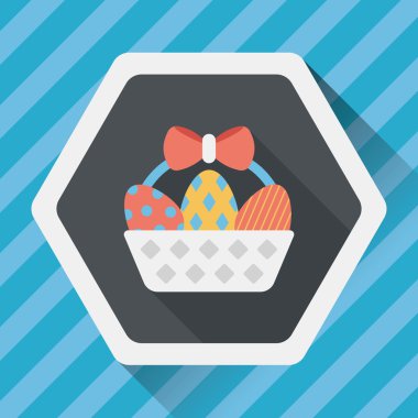 Uzun Gölge, eps10 Paskalya yortusu yumurta düz simgesiyle