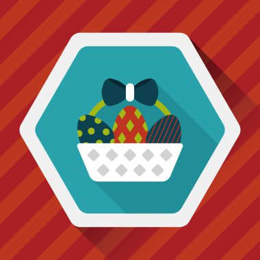 Uzun Gölge, eps10 Paskalya yortusu yumurta düz simgesiyle