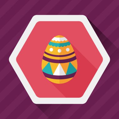 Uzun Gölge, eps10 Paskalya yortusu yumurta düz simgesiyle