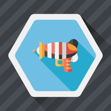 Uzun Gölge, eps10 ile alan silah düz simgesi