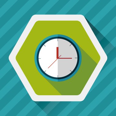 Uzun Gölge, eps10 ile saat düz simgesi