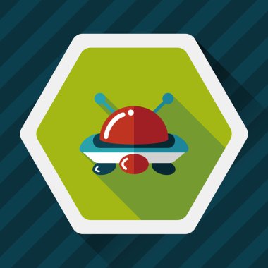 Uzun Gölge, eps10 alanı düz simgesiyle