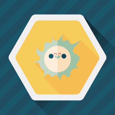 Uzun Gölge, eps10 ile alan güneş düz simgesi