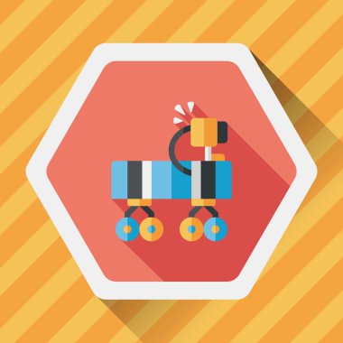 Uzun Gölge, eps10 ile alan Rover düz simgesi