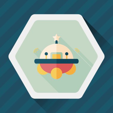 Uzun Gölge, eps10 alanı düz simgesiyle