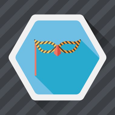 Uzun Gölge, eps10 ile parti maskesi düz simgesi