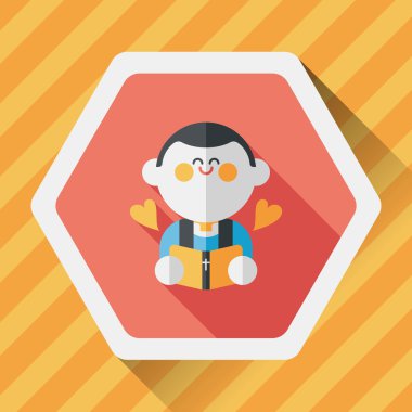 Düğün papazı uzun gölgeli düz ikon, bölüm 10, başkanlık ediyor. 