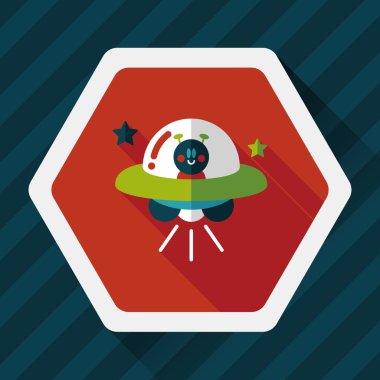 Uzun Gölge, eps10 alanı düz simgesiyle