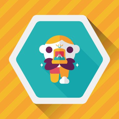 Elmas yüzük düz simgesi ile uzun gölge, eps10 teklif