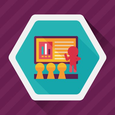 konuşmacı olarak uzun gölge, eps10 ile iş Atölyesi düz simgesi