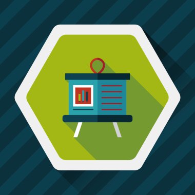 Uzun Gölge, eps10 tahta düz simgesi