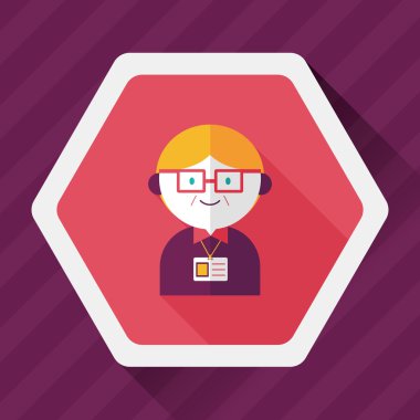 Uzun Gölge, eps10 ile işadamı düz simgesi