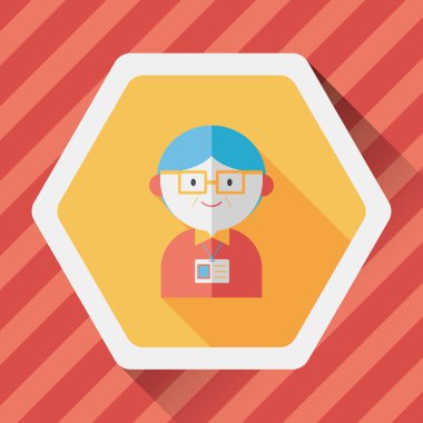 Uzun Gölge, eps10 ile işadamı düz simgesi