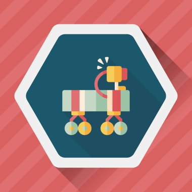 Uzun Gölge, eps10 ile alan Rover düz simgesi