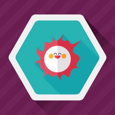 Uzun Gölge, eps10 ile alan güneş düz simgesi