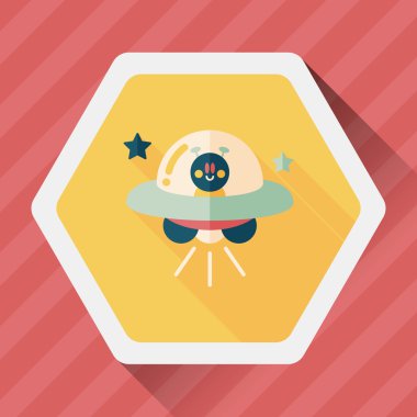 Uzun Gölge, eps10 alanı düz simgesiyle