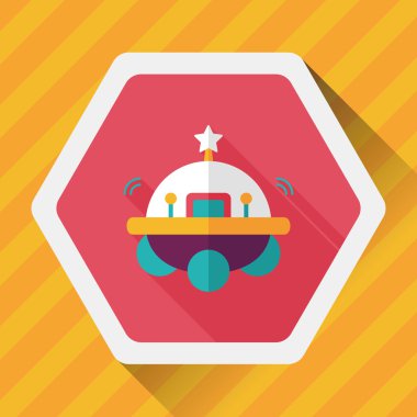 Uzun Gölge, eps10 alanı düz simgesiyle