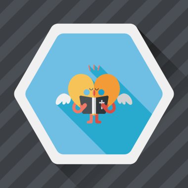 Düğün duydum uzun gölge, eps10 ile koro düz simgesi