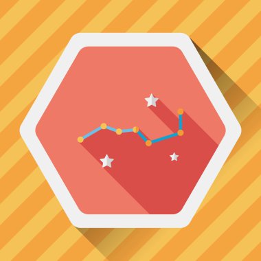 Uzun Gölge, eps10 ile alan Kepçe düz simgesi