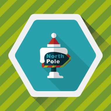 Uzun Gölge, eps10 ile işaret düz simgesi