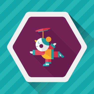 Çin yeni yıl akrobasi kız uzun gölge, eps1 düz simgesiyle