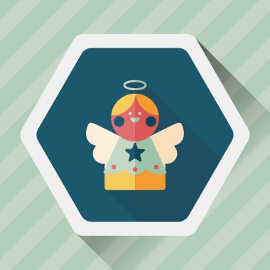 Uzun Gölge, eps10 melek düz simgesi