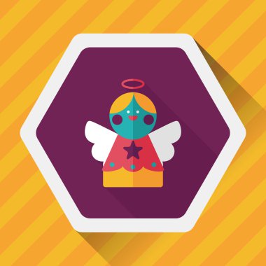 Uzun Gölge, eps10 melek düz simgesi