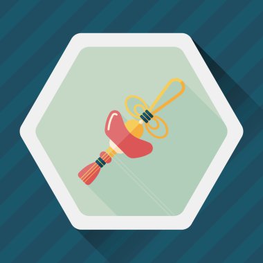 Çin yeni yılı uzun gölge, eps10, Altın külçe düz simgesiyle lu