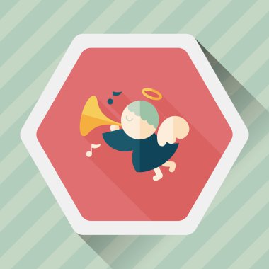 Uzun Gölge, eps10 melek düz simgesi