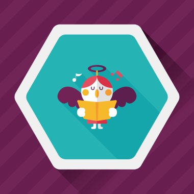 Uzun Gölge, eps10 melek düz simgesi