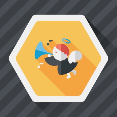 Uzun Gölge, eps10 melek düz simgesi