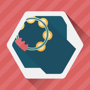 Tef uzun gölge düz simgesi