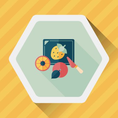 Uzun Gölge, eps10 ile kesme oyuncak düz simgesi