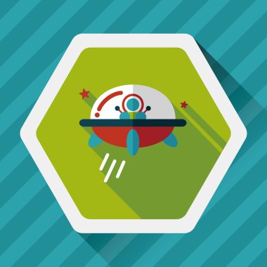 Uzun Gölge, eps10 alanı düz simgesiyle