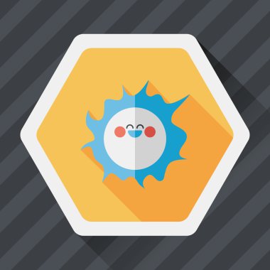 Uzun Gölge, eps10 ile alan güneş düz simgesi