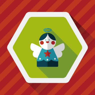 Uzun Gölge, eps10 melek düz simgesi