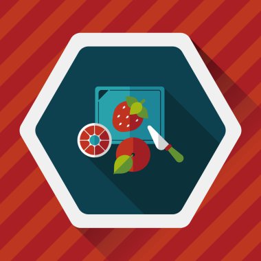 Uzun Gölge, eps10 ile kesme oyuncak düz simgesi