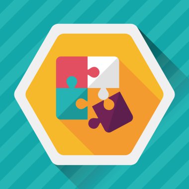 Uzun Gölge, eps 10 düz simgesi bulmaca