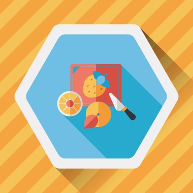 Uzun Gölge, eps10 ile kesme oyuncak düz simgesi